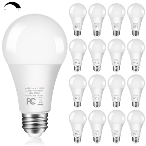 100Watt Equivalent LED Light Bulbs 5000K Daylight (16 Count)