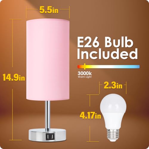Bedside Lamp with USB Port
