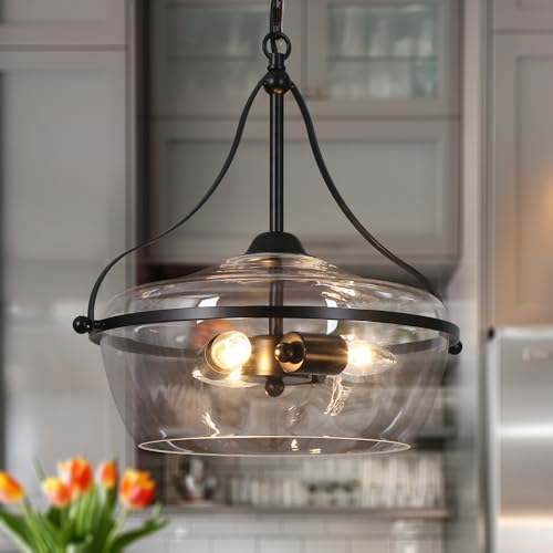 Black Glass Chandelier (3 Count)