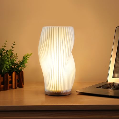 Vintage Striped Small Table Lamp