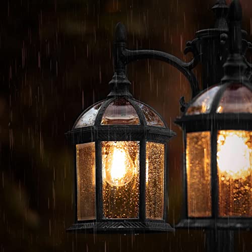 Aluminum Outdoor Lamp Post Birdcage