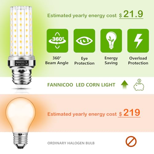 LED Corn Light Bulb 150W Equivalent 2500 Lumen 4000K Neutral White 20W E26 (4 Count)