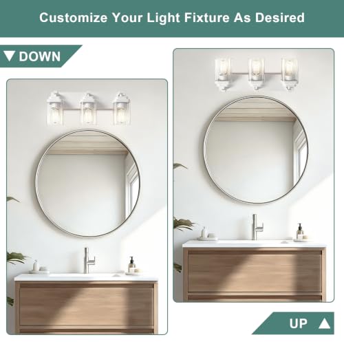 White Bathroom Light Fixtures