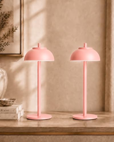 Pink Cordless Table Lamps (2 Count)