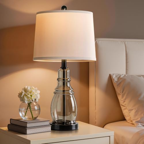 Glass Table Lamp Set of 2