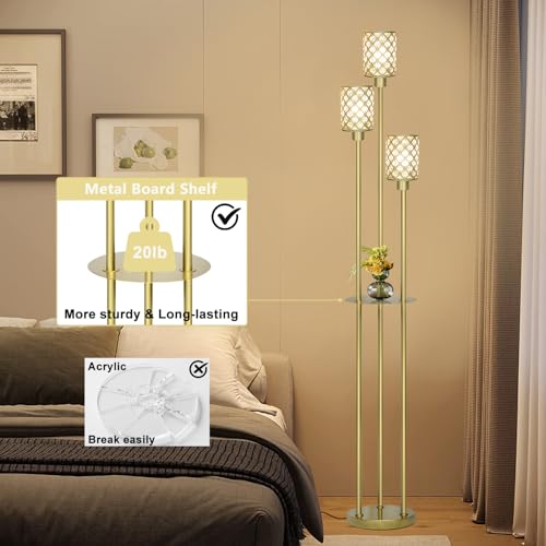 Gold Floor Lamps for Living Room (Gold)