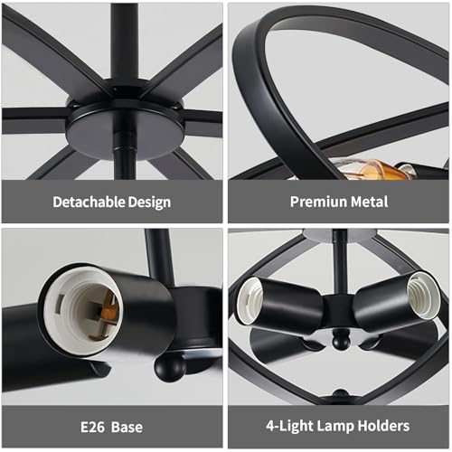 Semi Flush Mount Ceiling Light Chandelier