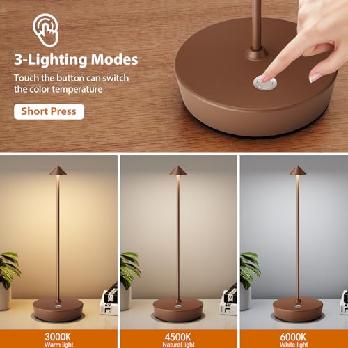 2Pack Rechargeable Cordless Table Lamp (2 Count)