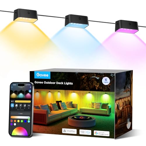 RGBIC Outdoor Deck Lights (6 Count)