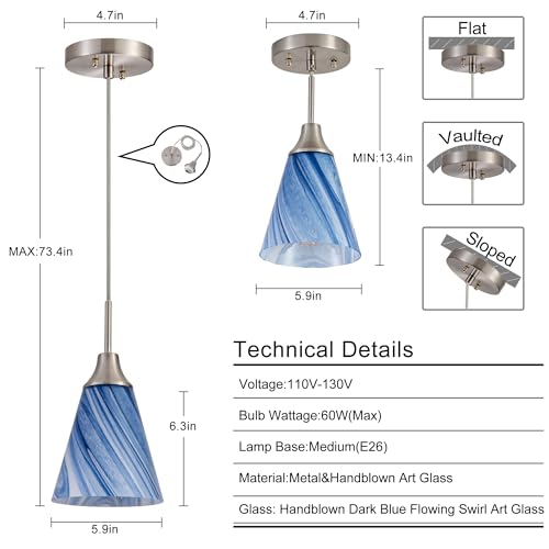 Mini Glass Pendant Light
