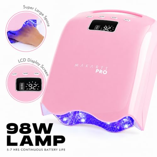 LuxuriaPro 98W Professional UV LED Nail Lamp