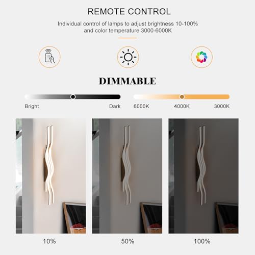 Black Hallway Light Acrylic Modern LED Ceiling Light Fixtures Dimmable Close to Ceiling Lights for Bedroom Bathroom Kitchen Balcony Curved Creative Design Ceiling Lamps