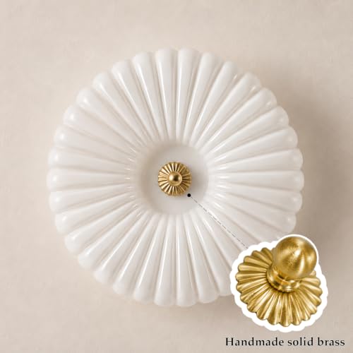 Gold Flush Mount Ceiling Light (16 In)