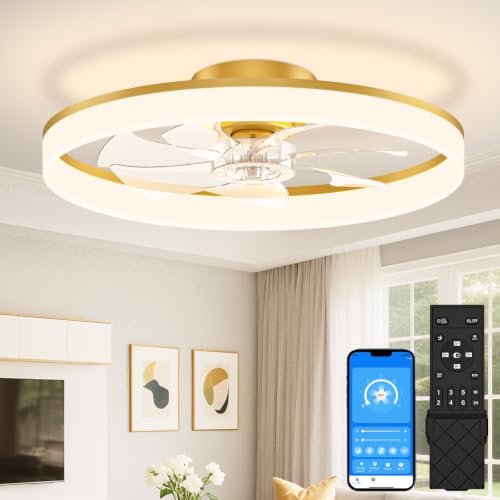 Low Profile Ceiling Fans with Lights and Remote