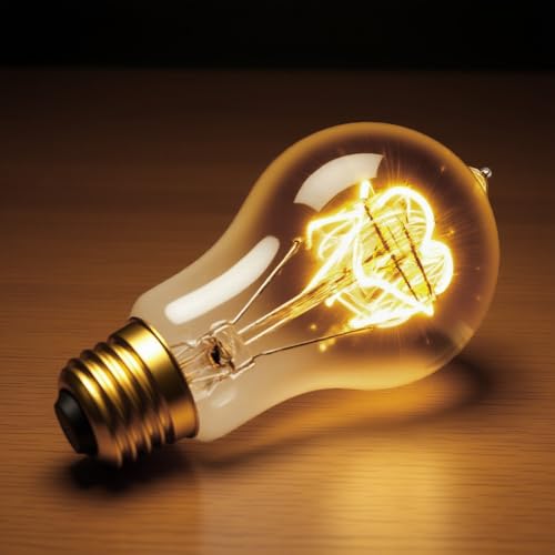 4 Pack Edison Light Bulb 60 Watt Dimmable A19 Vintage Warm Bulb (4 Count)