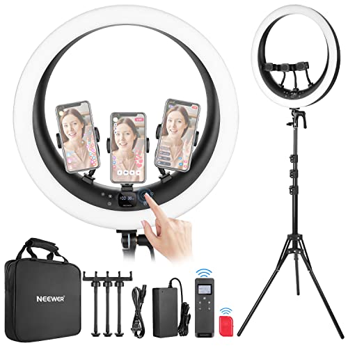 Ring Light RP19H 19 Inch with Tripod Stand 3 Phone Holders