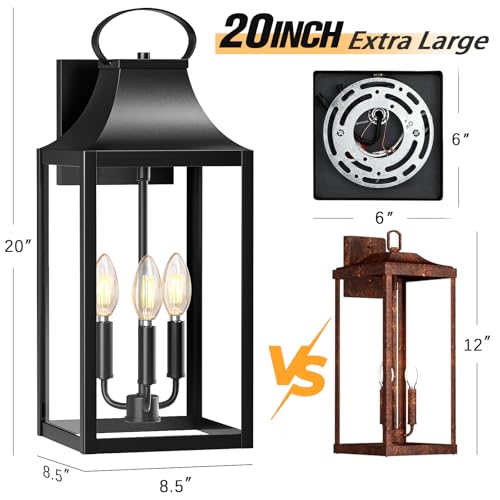 20" Extra Large Outdoor Wall Light
