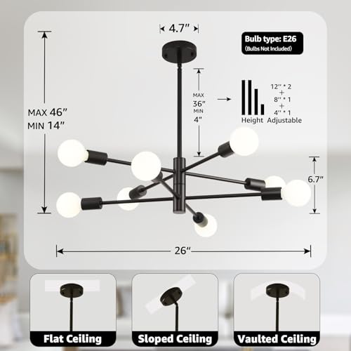 Sputnik Ceiling Light Fixture 8