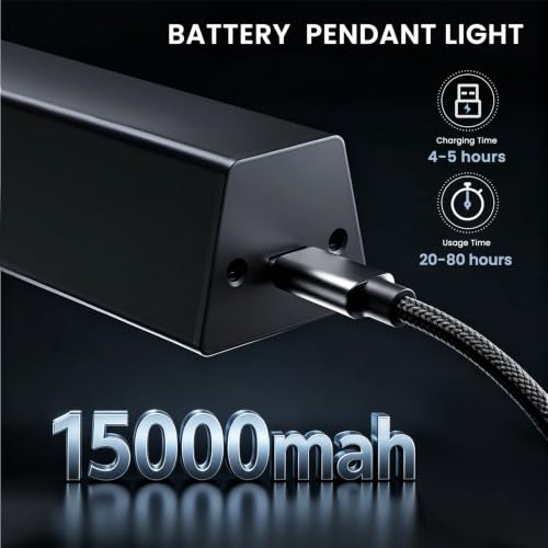Battery Operated Linear Pendant Light