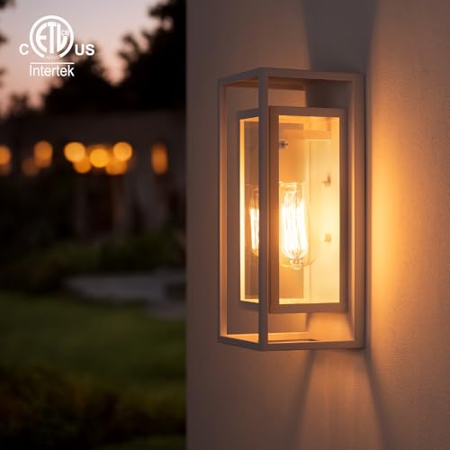 14" Modern Outdoor Porch Wall Light (2 Count)