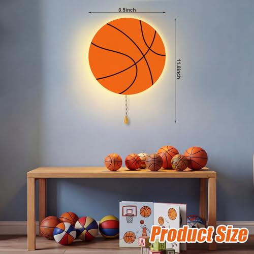 Basketball Night Light Wall Lamp Sleeping Nursery Lighting