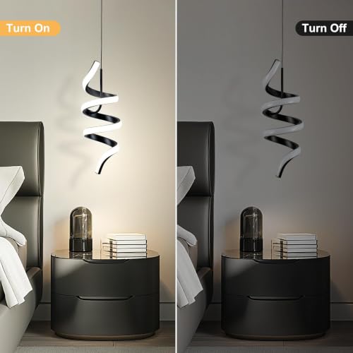 Spiral Modern LED Pendant Lighting