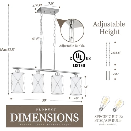 4 Light Kitchen Island Lighting