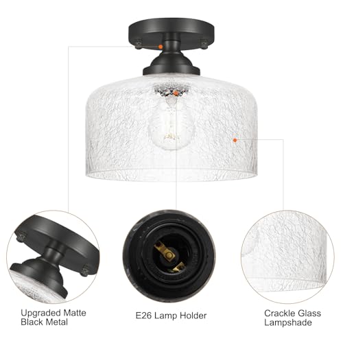 Small Semi Flush Mount Ceiling Light Fixture