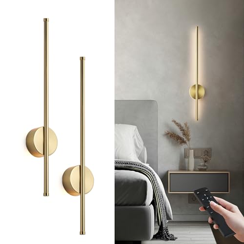 Battery Operated Modern Wall Sconce Set of Two (2 Count)