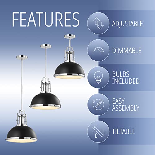 Homer Industrial Dome Pendant 13"