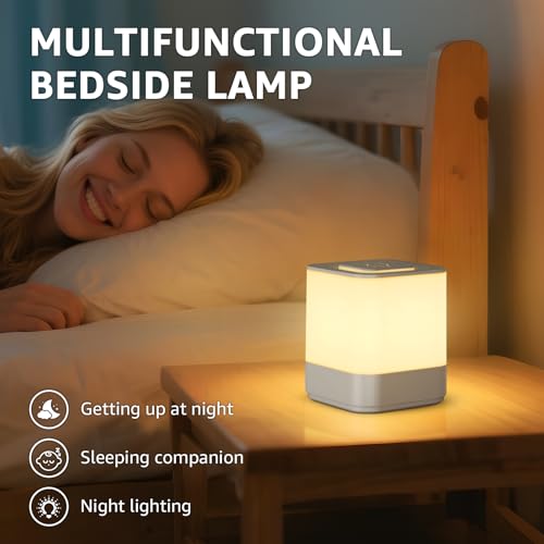 2 Pack Rechargeable Small Night Light Touch Dimmable Cordless Lamp