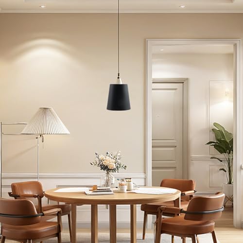 2PCS Black Barrel Metal Lampshade (2 Count)