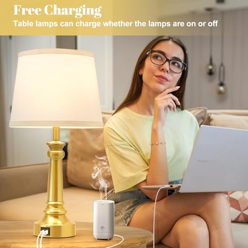 Touch Lamps for Nightstand Set of 2 (2 Count)