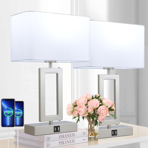 Table Lamp Set of 2 Lamps for Bedroom (2 Count)