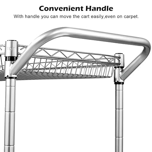 Heavy Duty 2 Tier Rolling Cart