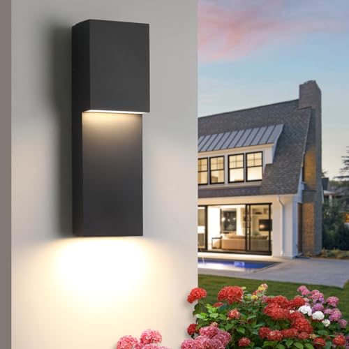 Modern 16" 18W LED Outdoor Wall Sconce