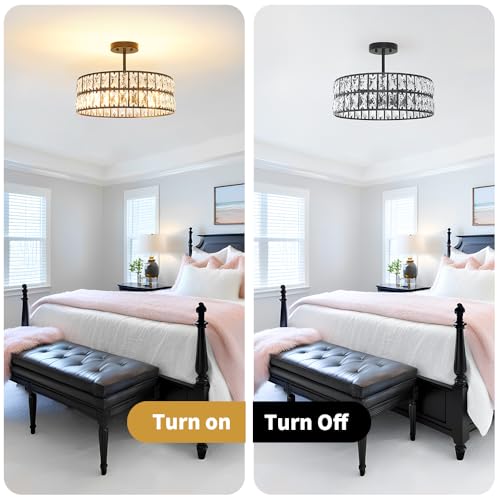 Crystal Ceiling Light Fixture