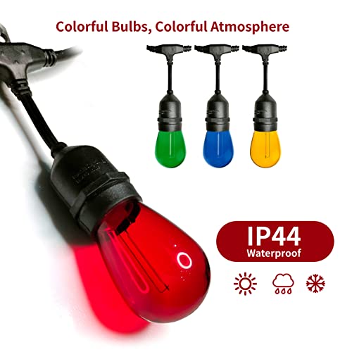 24Pack S14 Colored LED String Light Bulbs (24 Count)
