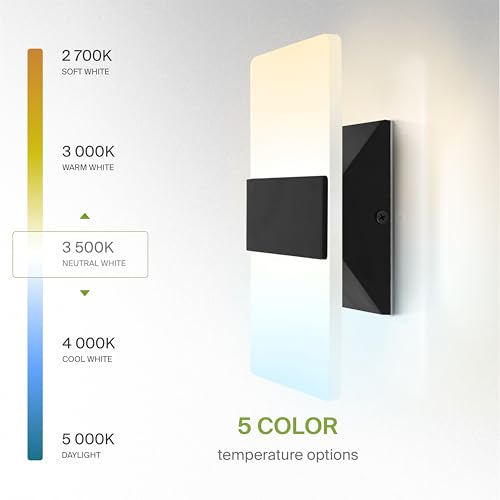 8 Inch Indoor LED Wall Sconce (2 Count)