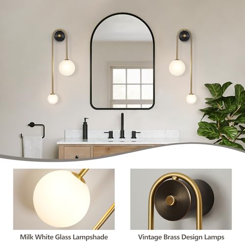 Globe Glass Wall Sconce (2 Count)
