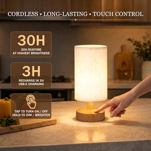 Cordless Table Lamp Rechargeable Small