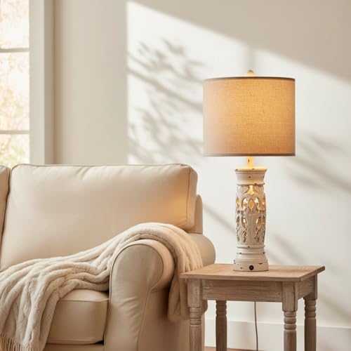 27.25” Farmhouse Table Lamps Set of 2 (2 Count)