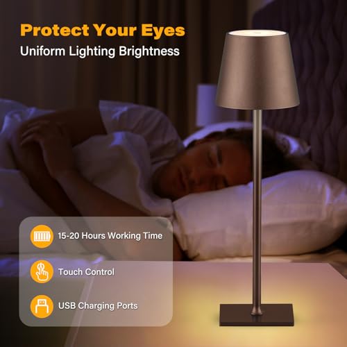 2 Pack Cordless Table Lamps