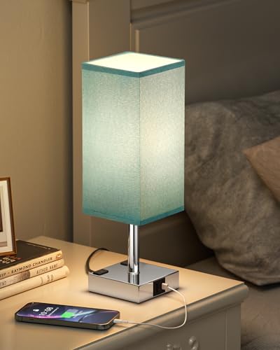 Turquoise Touch Table Lamp for Bedroom
