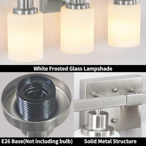 5 Light Bathroom Light Fixtures 30in Nickel Bathroom Vanity Light