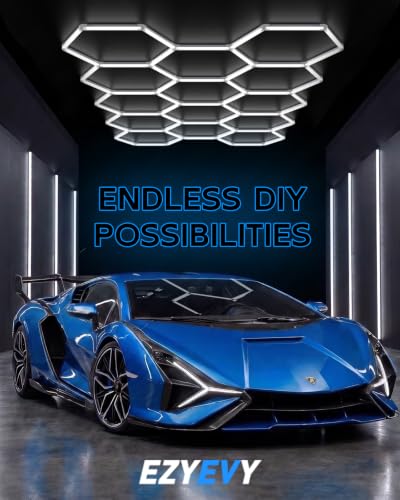 Hexagon Garage LED Lights (14-Girds)