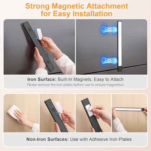 14.7inch Under Cabinet Lighting Rechargeable 2 Pack