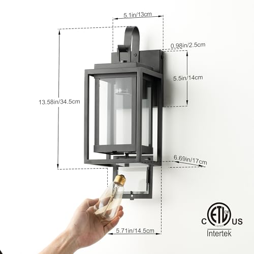 Classic Outdoor Porch Wall Sconce (2 Count)