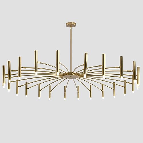 Lighting Mid Century Modern Gold Sputnik Chandelier 24
