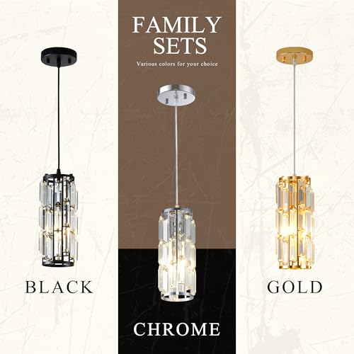 Pendant Lights Kitchen Island Modern Chrome Pendant Light Fixtures (3 Count)